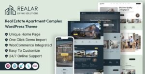 Realar – Real Estate Apartment WordPress Theme