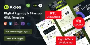 Axios – Digital Agency WordPress Theme