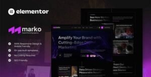 Marko – Digital Marketing Agency (Premium Elementor Template Kit)