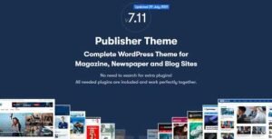 Publisher – Magazine and Blog Premium Theme Download