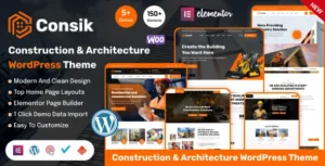 Consik – Construction, Building & Architecture WordPress Theme