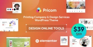 Pricom – Printing Company & Design Services WordPress theme