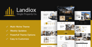Landiox – Single Property Real Estate WordPress Theme