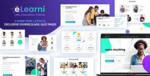 LMS, Online Courses WordPress Theme – eLearni