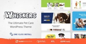 Whiskers – Pets Store, Vet Clinic and Animal Adoption Theme