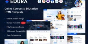Edura – Online Courses & Education WordPress Theme