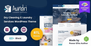Aundri – Dry Cleaning Services WordPress Theme