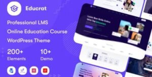 Educrat – Online Course Education WordPress Theme