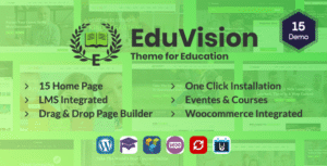 Eduvision – Online Course Education WordPress Theme