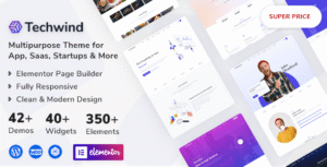 Techwind – Multipurpose Landing WordPress Theme