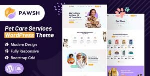 Pawsh – Pet and Animal Care Services WordPress Theme