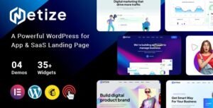 Metize – SaaS Landing Page WordPress Theme