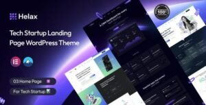 Helax – Tech Startup WordPress Theme