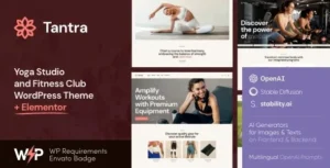 Tantra – A Yoga Studio and Fitness Club WP Theme