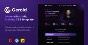 Gerold – Personal Portfolio WordPress Theme