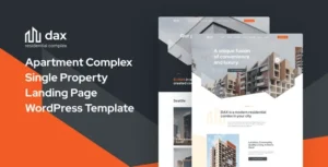 DAXX – Apartment Complex Real Estate WordPress Theme