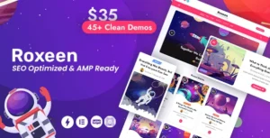 Roxeen WordPress Theme (Personal Lightweight)