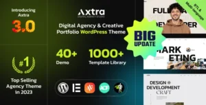 Axtra – Digital Agency Creative Portfolio WordPress Theme