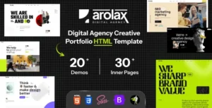 Arolax WordPress Theme (Creative Digital Agency Theme)