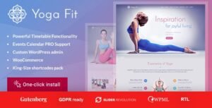 Yoga Fit – Sports, Fitness & Gym WordPress Theme
