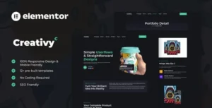 Creativy – Creative Agency & Portfolio Elementor Template Kit