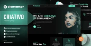 Criativo – Creative Agency & Portfolio Elementor Template Kit