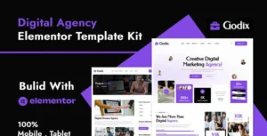 Godix – Digital Agency Elementor Template Kit