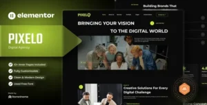 Pixelo – Digital Agency Elementor Template Kit