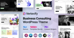 Vertexify – Business Consulting WordPress Theme