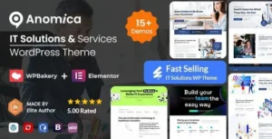 Anomica WordPress Theme (IT Solutions and Services + RTL)