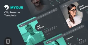 Myour – Personal Portfolio Resume WordPress Theme