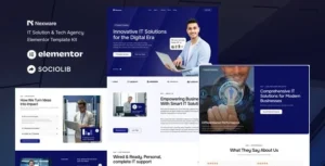 Nexware – IT Solution & Tech Agency Elementor Template Kit
