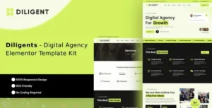 Diligent – Creative Agency & Portfolio Elementor Template Kit