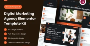 Krono – Marketing Agency Elementor Template Kit