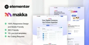 Makka – Social Media Marketing Agency Elementor Template Kit