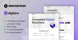 Digitera – Digital Agency Elementor Pro Template Kit