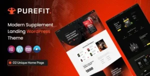 Purefit – Health Supplement WordPress Theme
